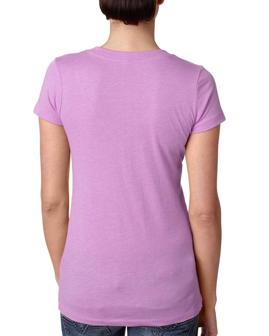 Women's Triblend Deep V - Vintage Lilac