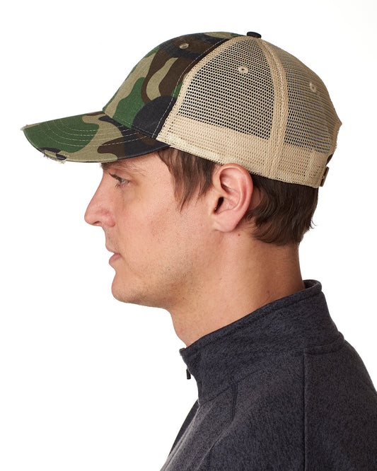 Distressed Ollie Cap - Jungle / Camo