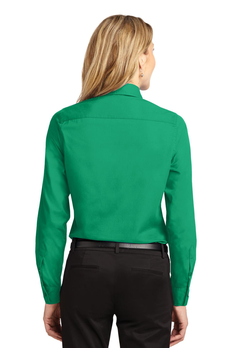 Women's Long Sleeve Easy Care Shirt - Court Green