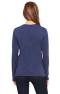 Women's Relaxed Jersey Long-Sleeve T-Shirt - Navy