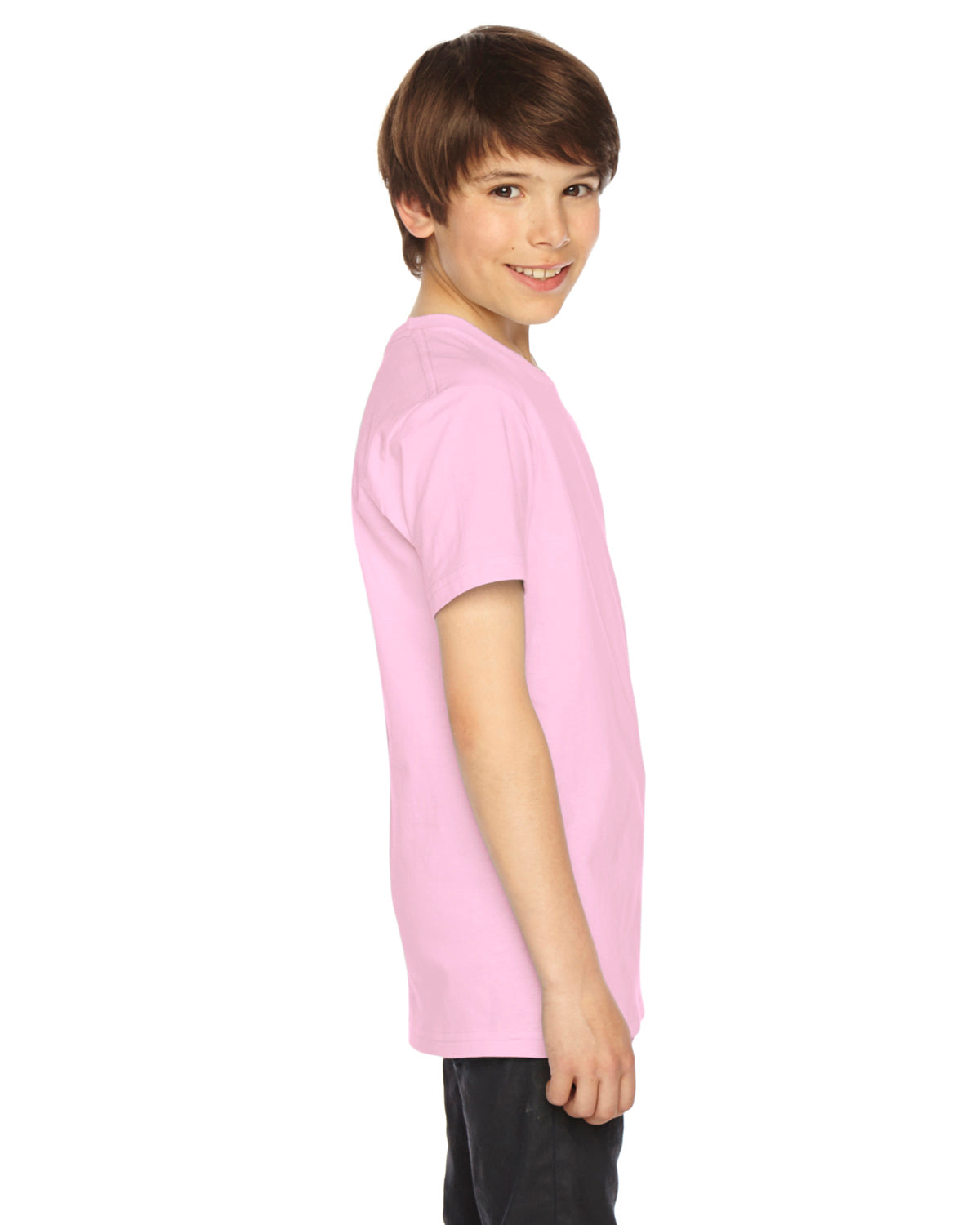 Youth Fine Jersey Short-Sleeve T-Shirt - Pink