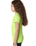 Girl's Youth Princess CVC T-Shirt - Neon Green