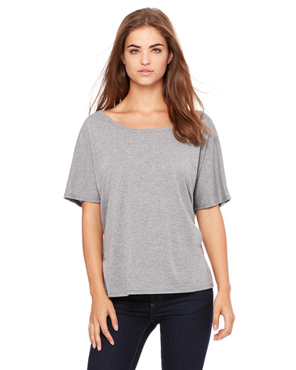 Women's Slouchy T-Shirt - Heather Deep Speckled