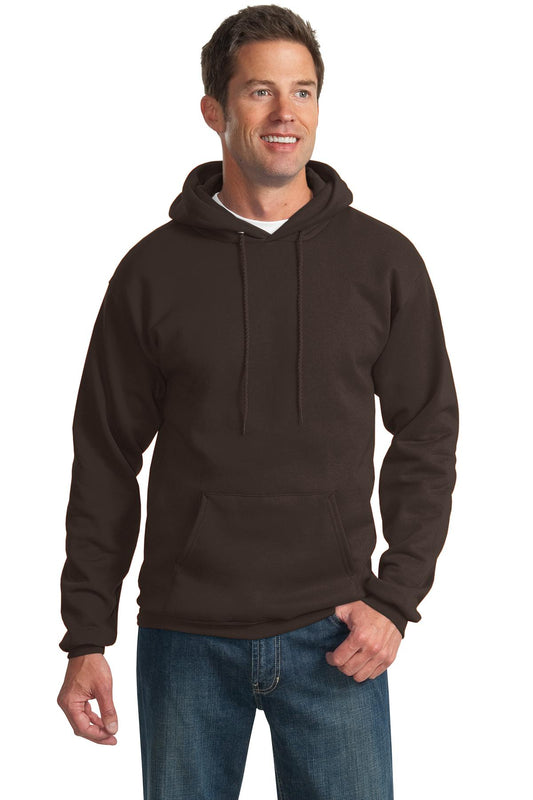 Unisex Tall Essential Fleece Pullover Hoodie - Dark Chocolate