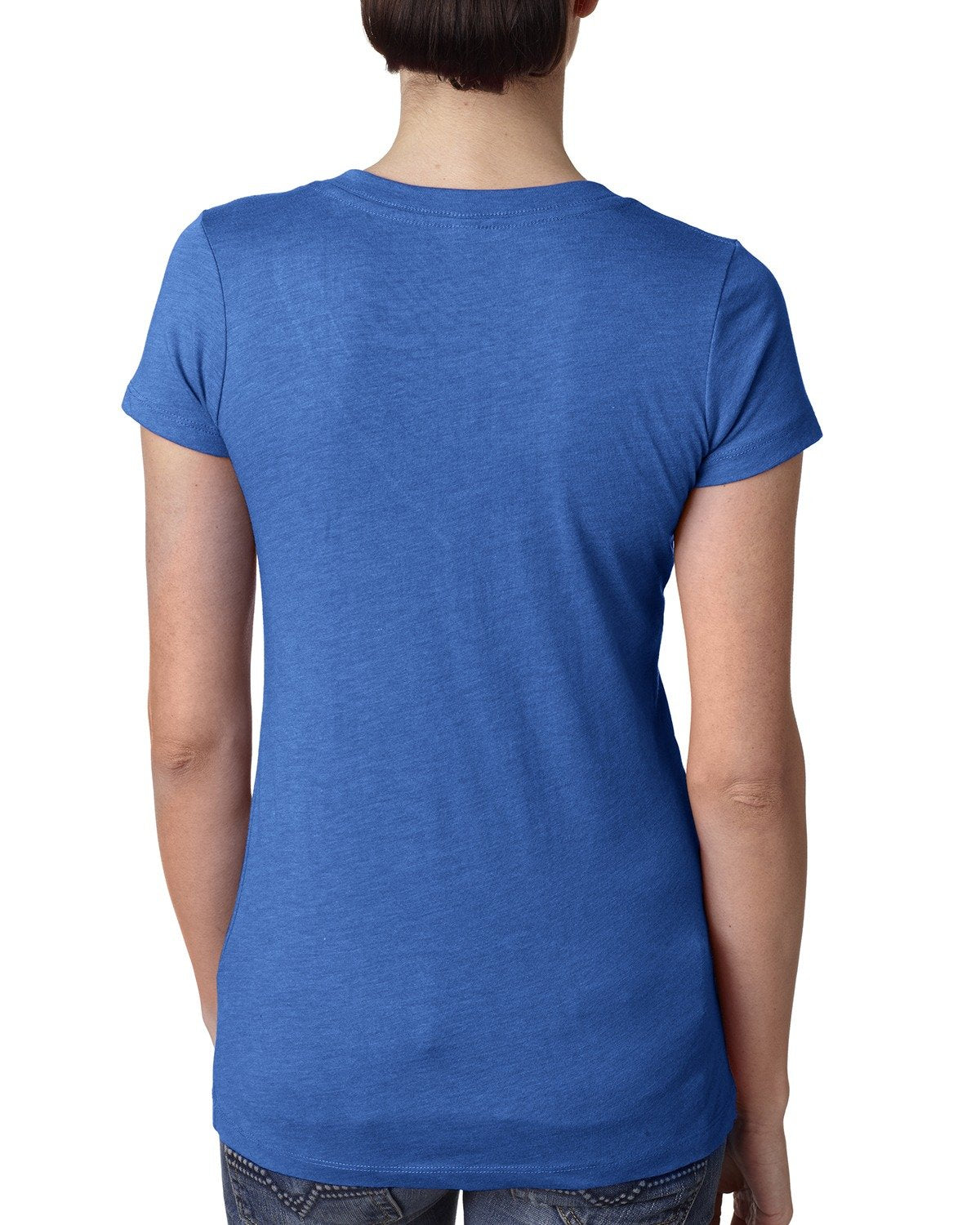 Women's Triblend Deep V - Vintage Royal