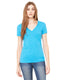 Bella + Canvas B6035 - Ladies' Jersey Short-Sleeve Deep V-Neck T-Shirt - Turquoise