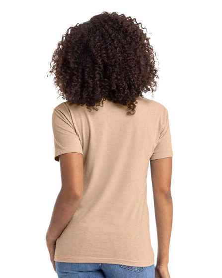 Unisex CVC Crewneck T-Shirt - Heather Tan