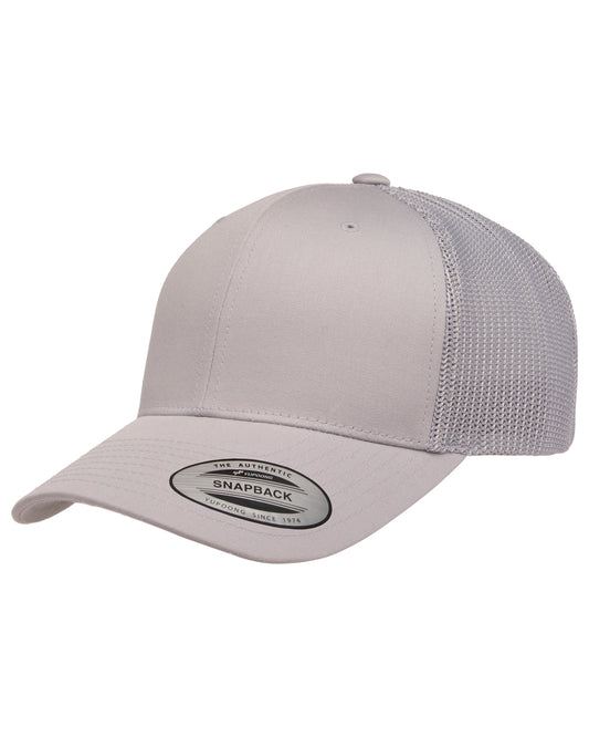 Unisex Retro Trucker Cap - Silver
