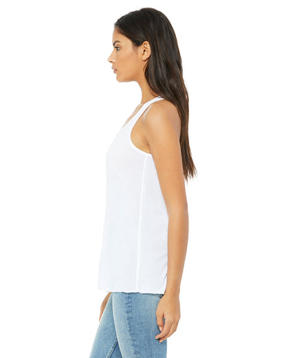 Women's Flowy Racerback Tank - White