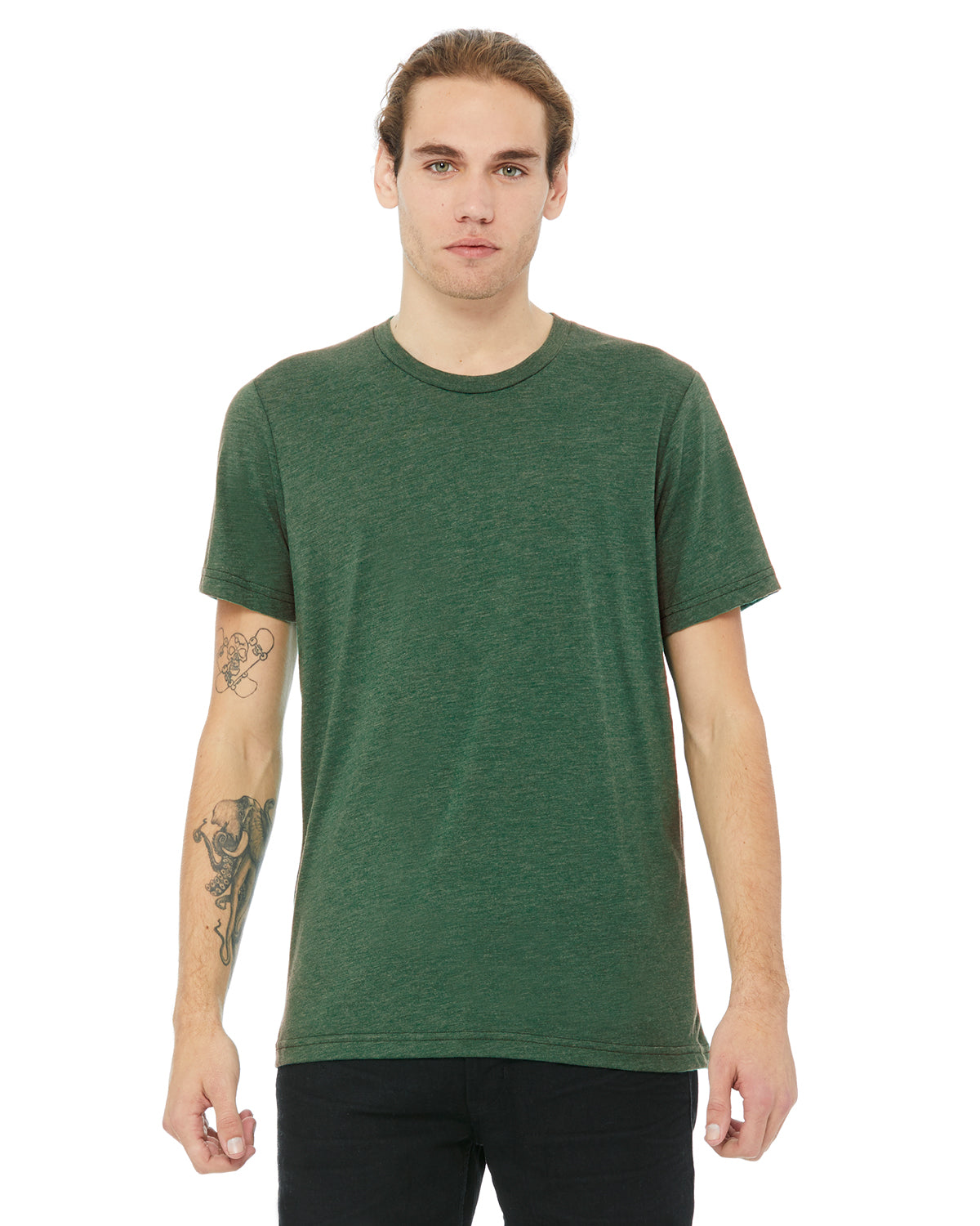 Unisex Triblend T-Shirt - Grass Green Triblend
