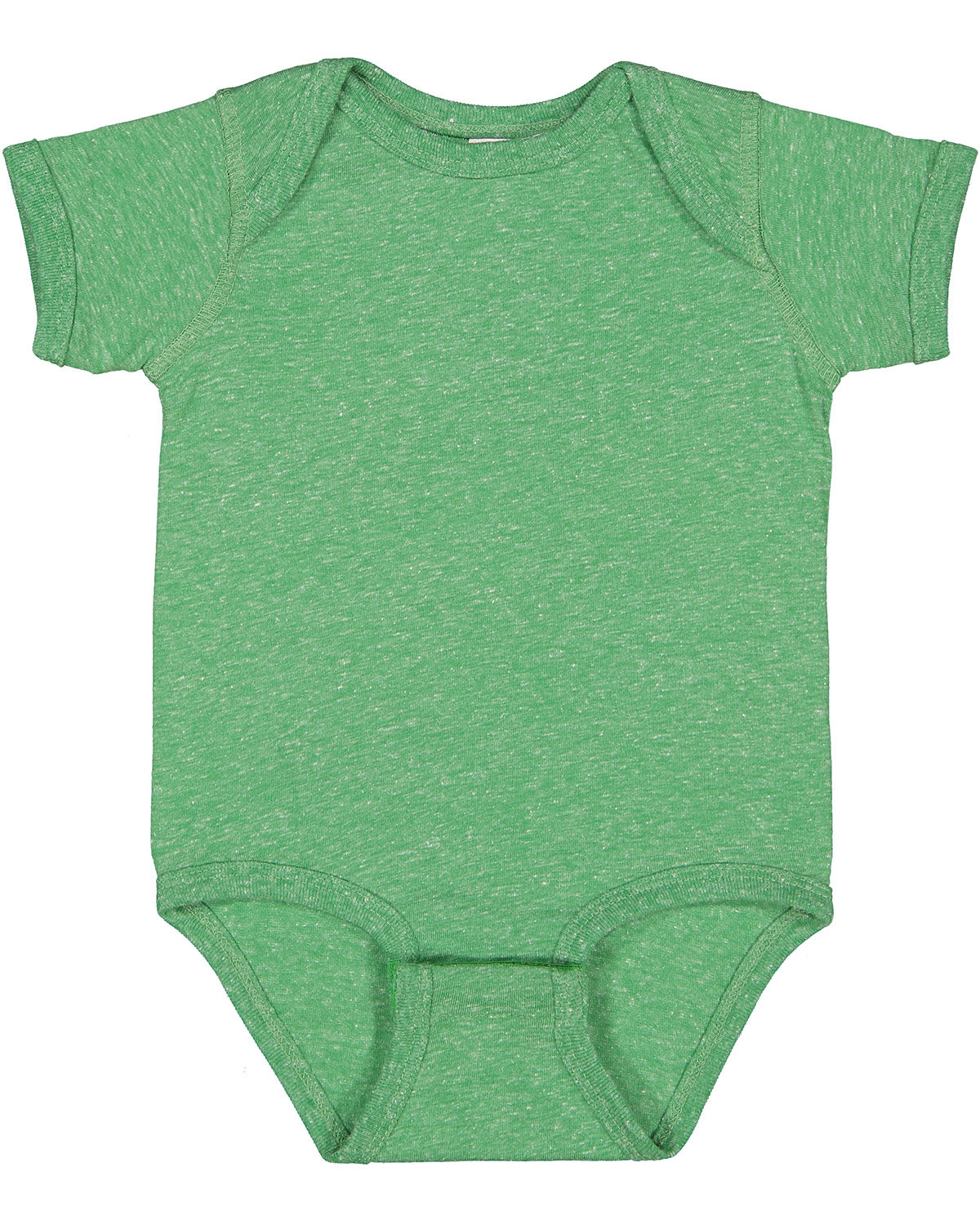 Infant Harborside Melange Bodysuit - Green Melange