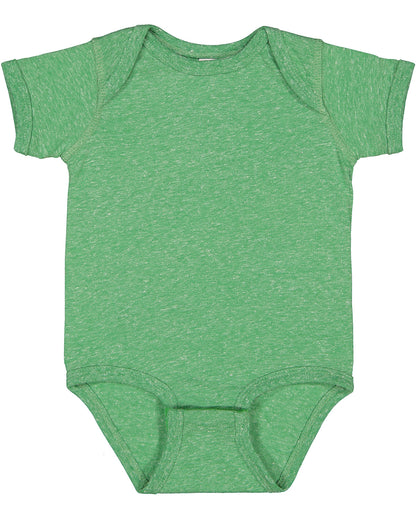 Infant Harborside Melange Bodysuit - Green Melange
