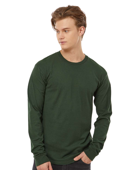 Unisex Heavyweight Long Sleeve Tee - Hunter Green