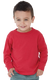Rabbit Skins 3311 - Toddler Long-Sleeve T-Shirt - Red