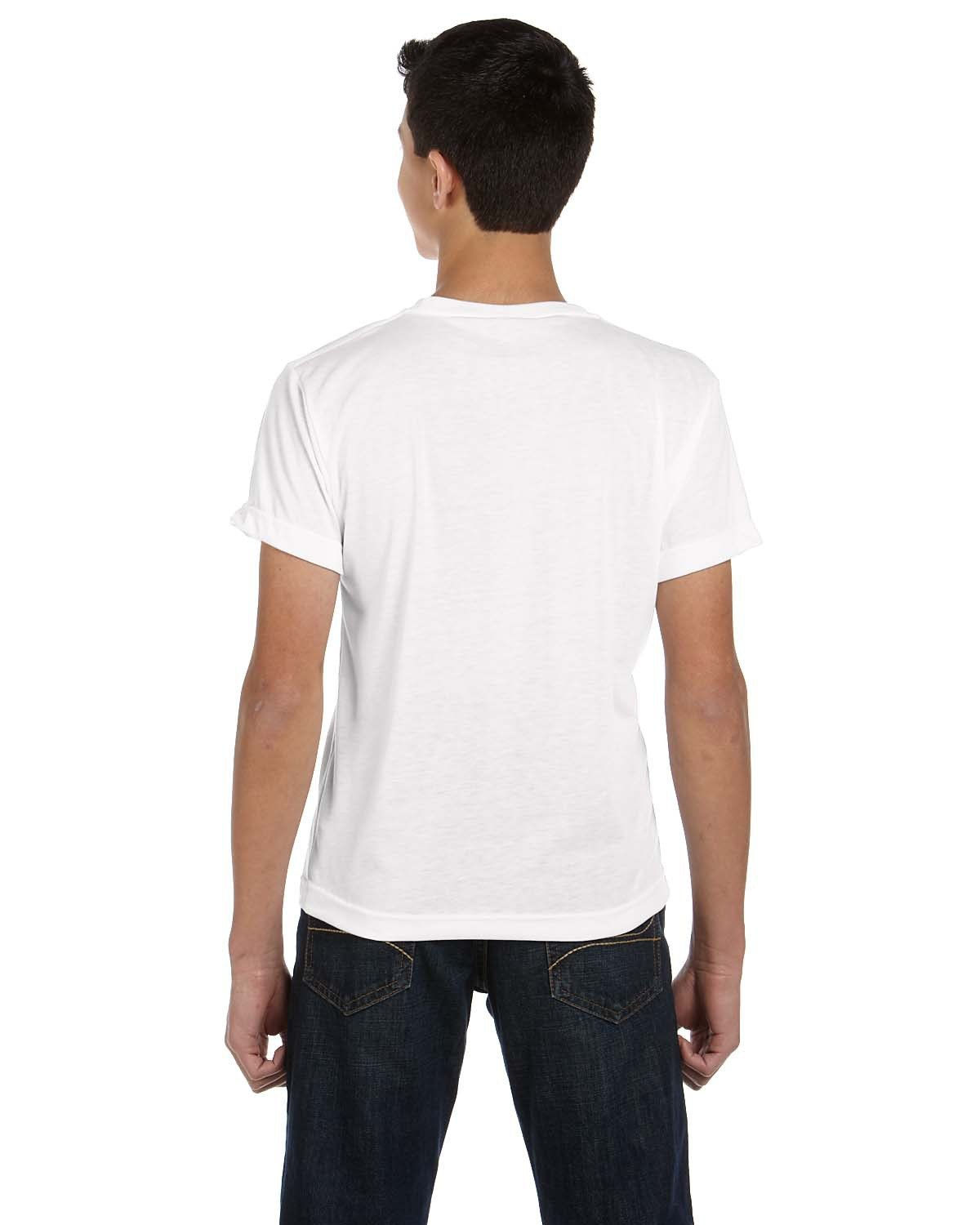 Youth Sublimation Polyester T-Shirt - White