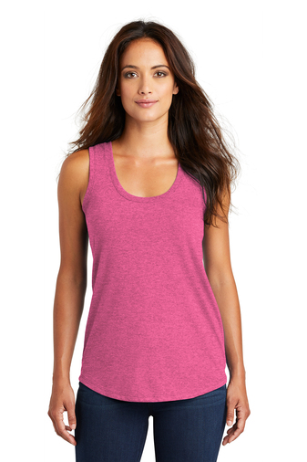 Women's Perfect Tri Racerback Tank - Fuchsia Frost