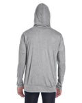 Unisex Triblend Full-Zip Jacket - Heather Gray