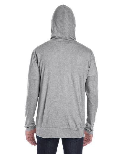 Unisex Triblend Full-Zip Jacket - Heather Gray