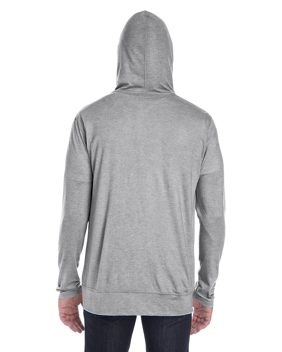 Unisex Triblend Full-Zip Jacket - Heather Gray