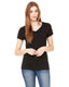 Bella + Canvas B6005 - Women's Jersey Short-Sleeve V-Neck T-Shirt - Black