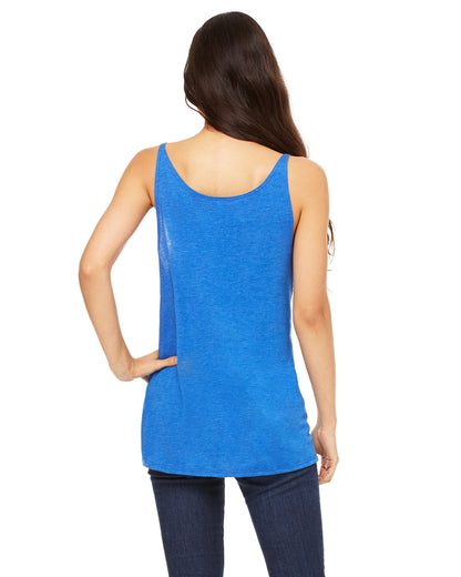 Women's Slouchy Tank - True Royal Triblend