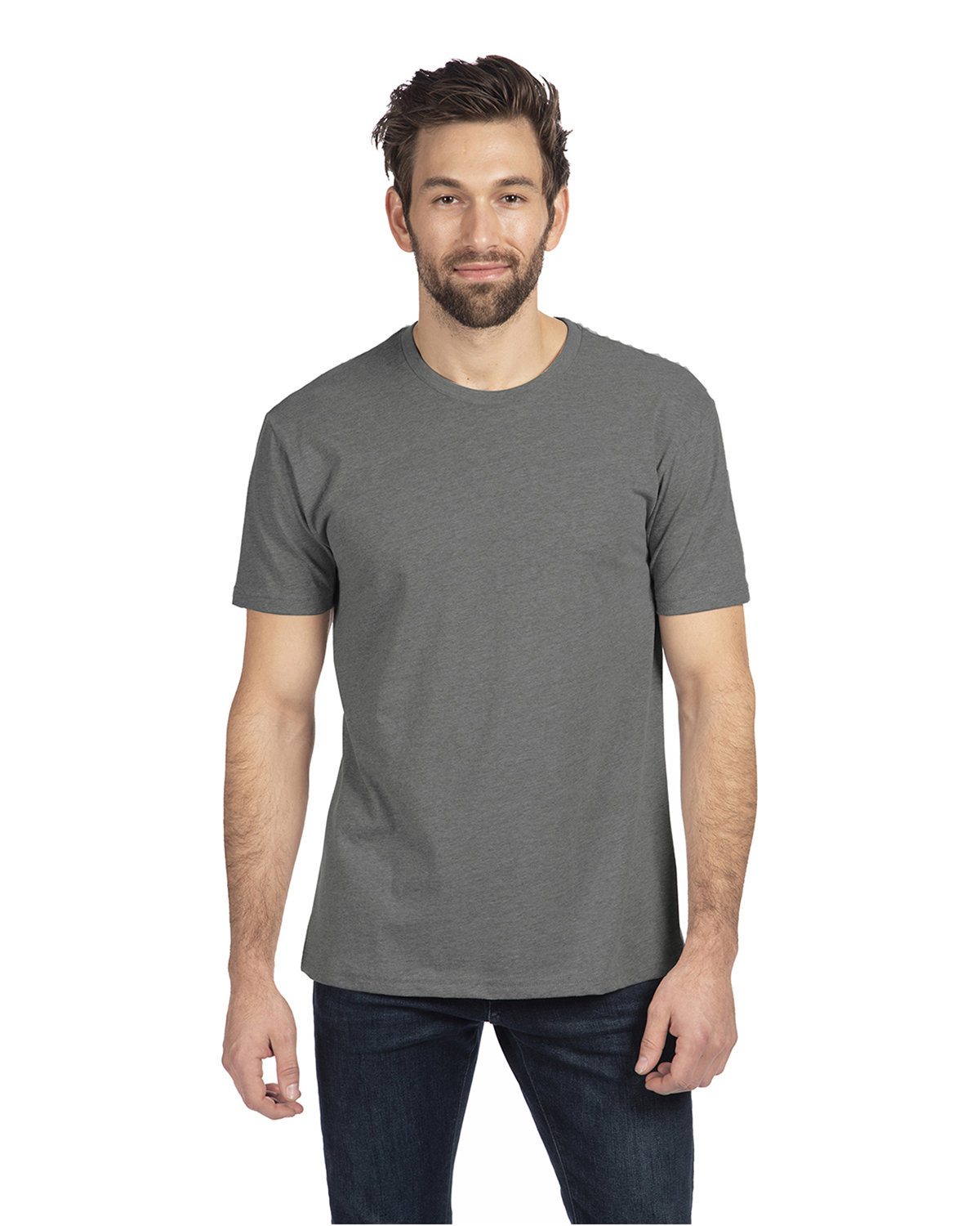 Unisex CVC Crewneck T-Shirt - Dark Heather Gray