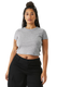 Bella + Canvas 1010J2 - Women's Micro Ribbed Baby Tee - Heather Athletic