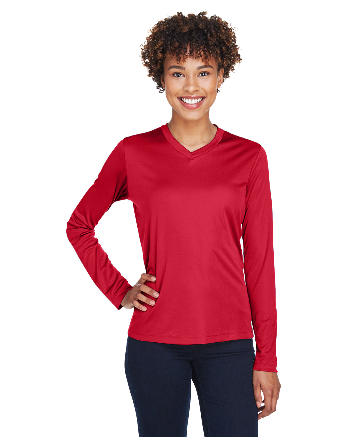 Women's Zone Performance Long-Sleeve T-Shirt - Sport Red
