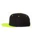 Yupoong 6089 - Unisex 6-Panel Structured Flat Visor Classic Snapback - Black / Neon Green