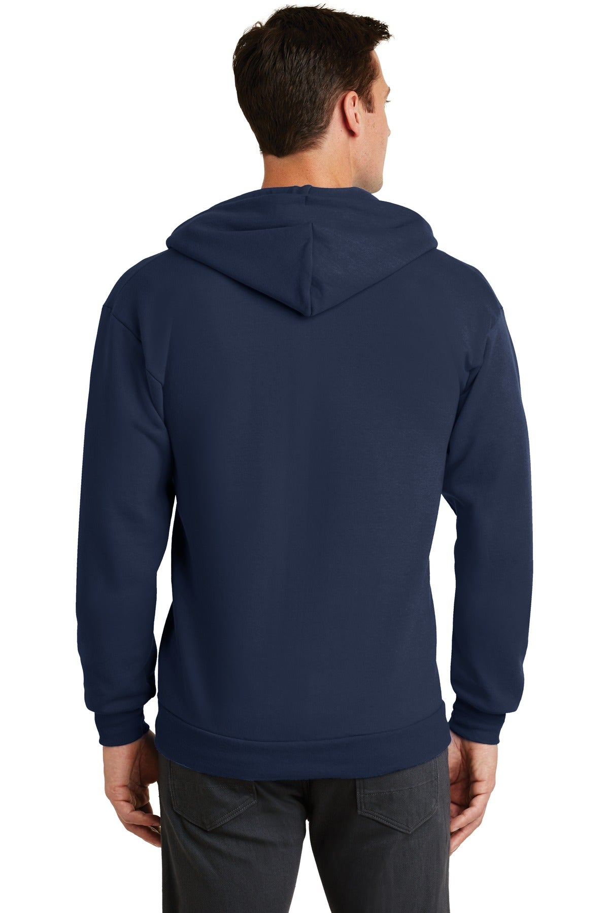 Unisex Core Fleece Full-Zip Hoodie - Navy