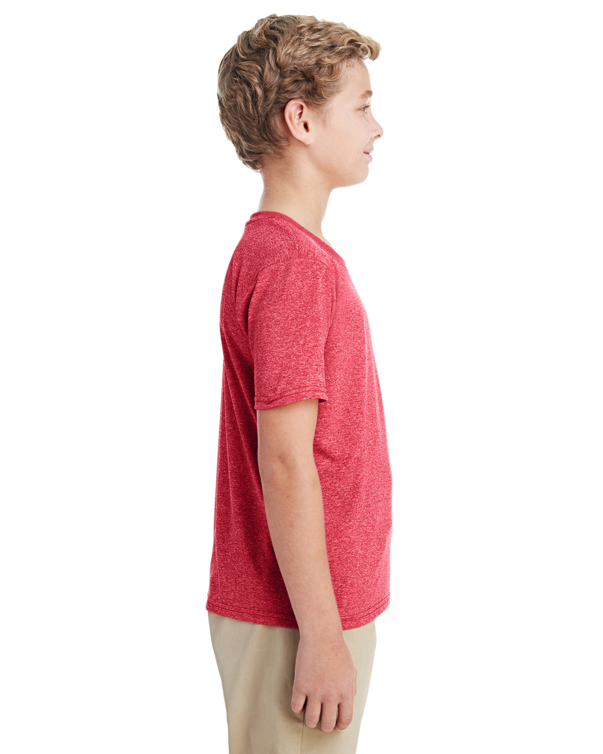 Youth Performance® Youth Core T-Shirt - Heather Sport Scarlet Red