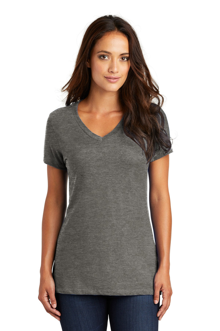 Women's Perfect Weight V-Neck Tee - Heather Charcoal
