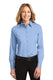 Port Authority L608 - Women's Long Sleeve Easy Care Shirt - Light Blue / Light Stone