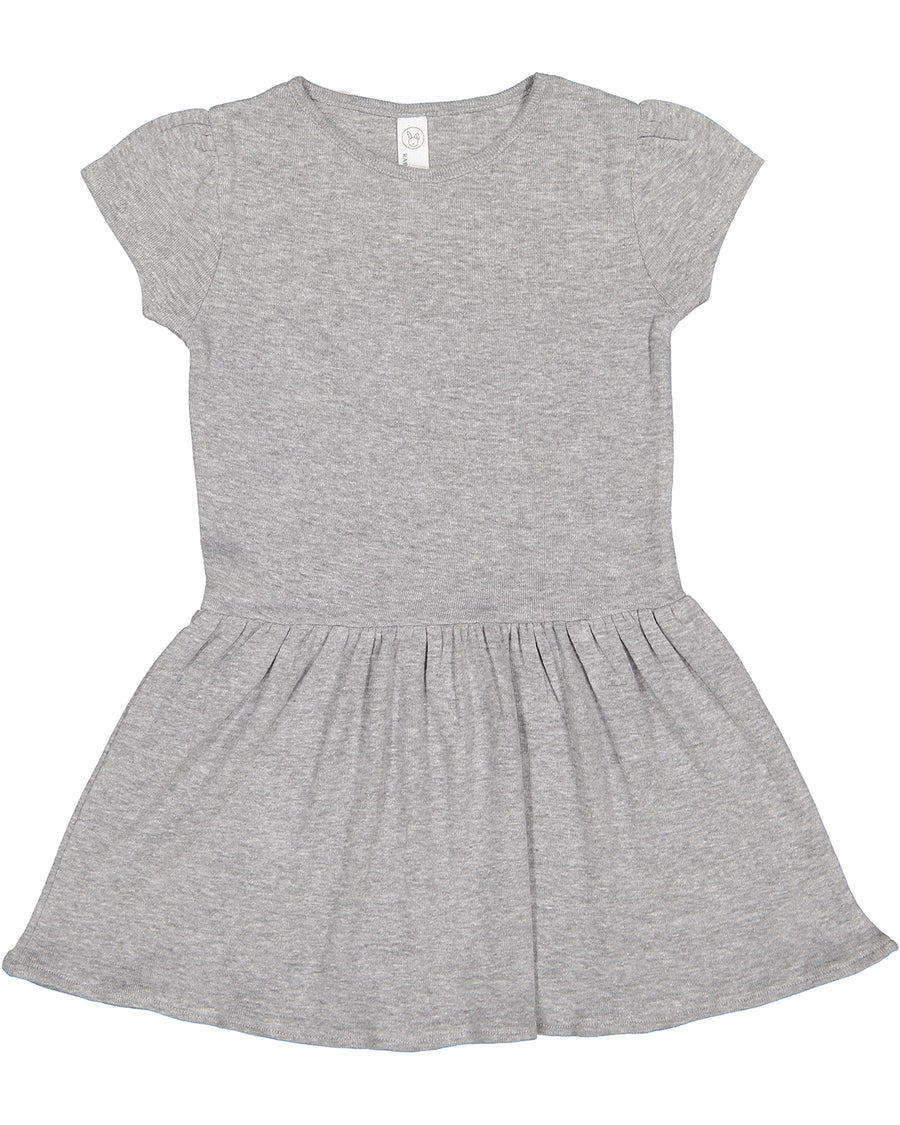 Toddler Baby Rib Dress - Heather