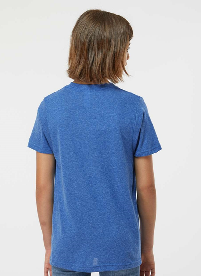 Youth Poly-Rich Tee - Heather Royal