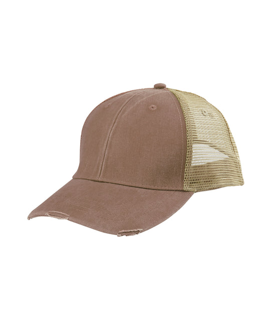 Distressed Ollie Cap - Mississippi Mud / Tan
