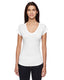 Anvil 6750VL - Women's Triblend V-Neck T-Shirt - White