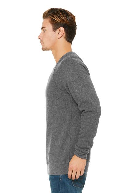 Unisex Sponge Fleece Raglan Sweatshirt - Heather Deep