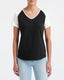 Anvil 6770VL - Women's Tri-Blend Raglan T-Shirt - Black / White