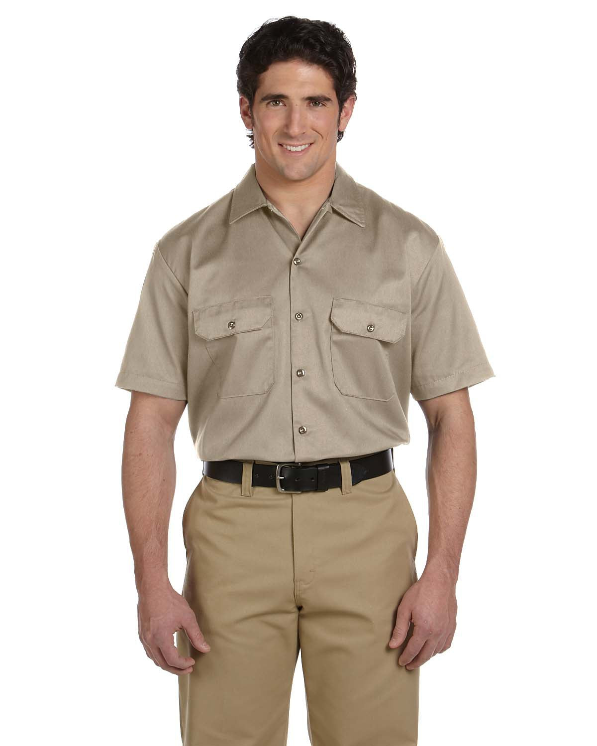 Unisex Short-Sleeve Work Shirt - Desert Sand