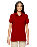 Women's Double Piqué Polo - Red