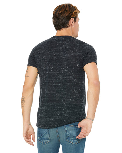 Unisex Poly-Cotton Short-Sleeve T-Shirt - Black Marble