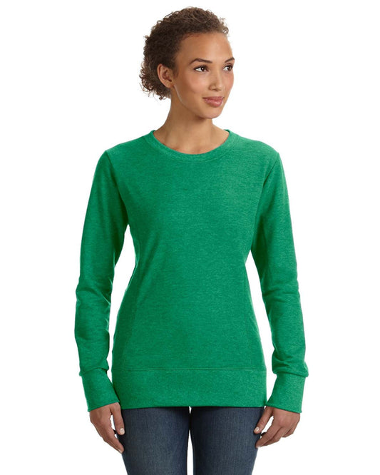 Women's Mid-Scoop French Terry - Heather Green