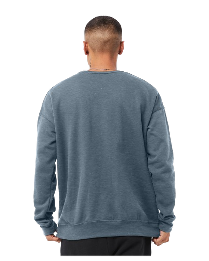 Unisex Drop Shoulder Fleece - Heather Slate