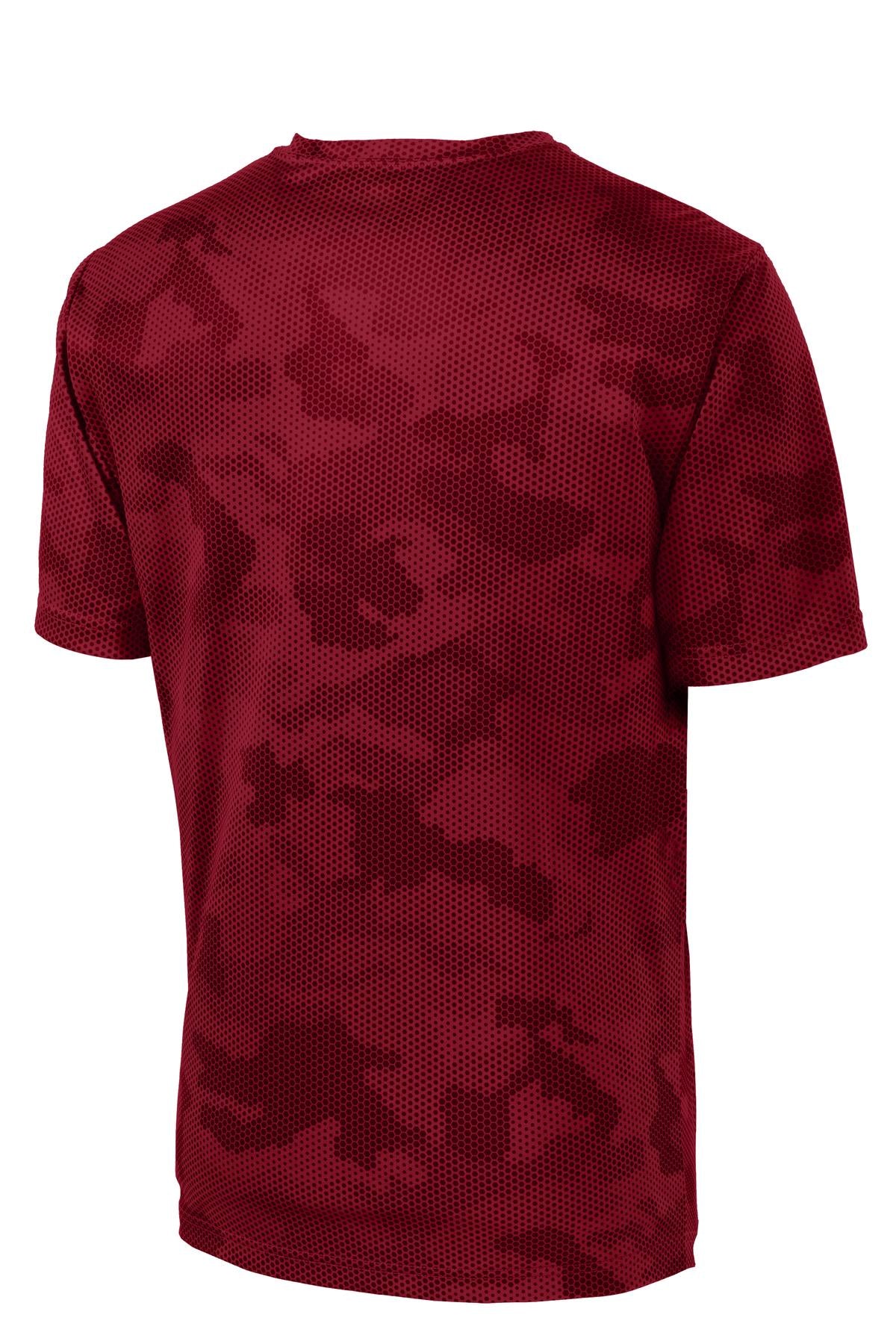 Unisex CamoHex Tee - Deep Red