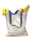 BAGedge BE010 - Canvas Tote with Contrasting Handles - Natural / Royal