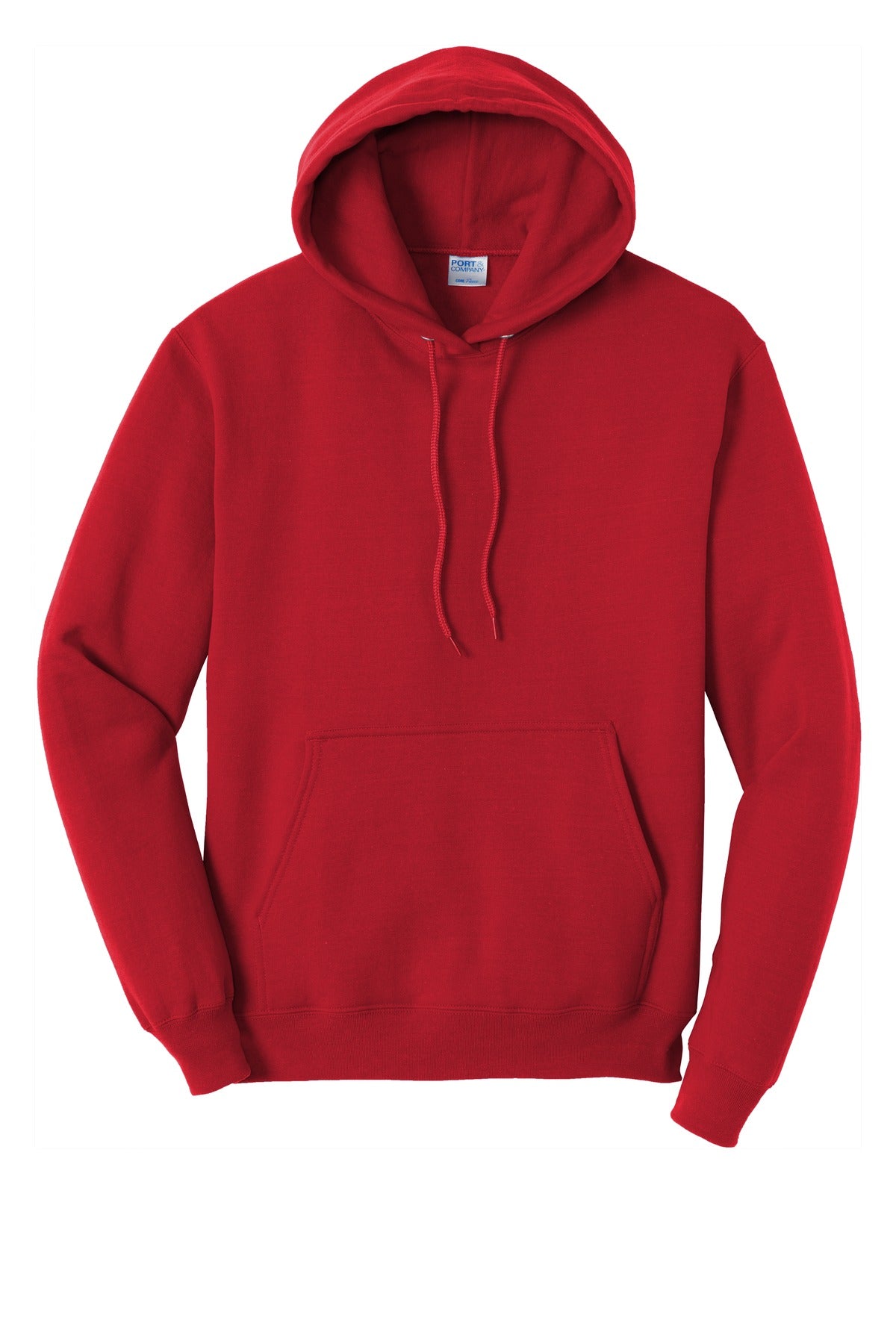 Unisex Tall Core Fleece Pullover Hoodie - Red