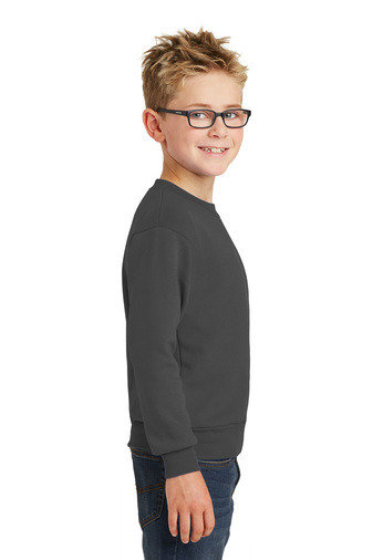 Youth Core Fleece Crewneck Sweatshirt - Charcoal