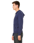 Unisex Triblend Sponge Fleece Full-Zip Hoodie - Navy Triblend
