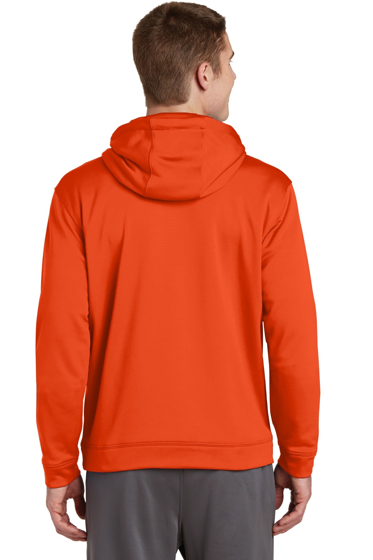 Sport-Wick Fleece Hooded Pullover - Deep Orange